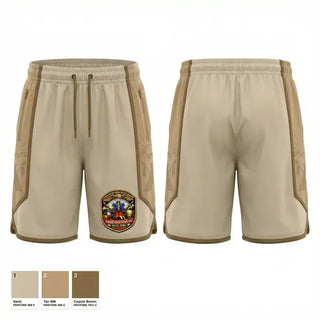 Athletic Shorts With Pockets, Sicangu Nation Tribal Defense Solutions Emergency Medical Response Unit (SNTDS‑EMRU), EMS/EMT, Teamtime, Team time, sublimation, custom sports apparel, team uniforms, spirit wear, spiritwear, sports uniforms, custom shirts, team store, custom team store, fundraiser sports, apparel fundraiser
