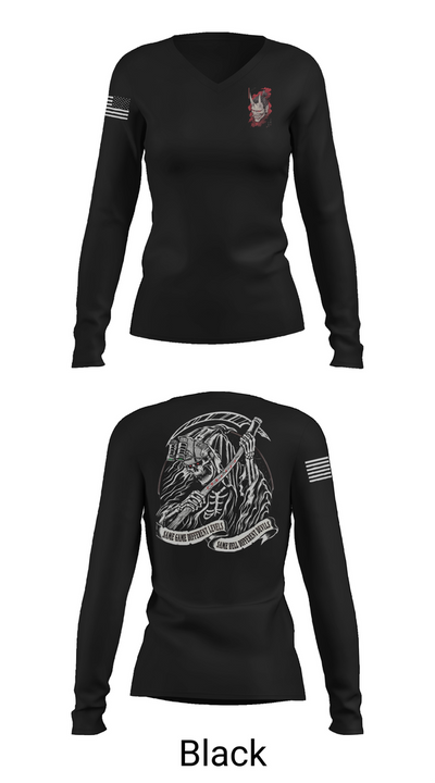 112th, 1/1 BN CRDT 19582480 Women's Long Sleeve V-neck Shirt - 37