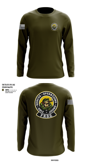 Long Sleeve Performance Shirt, Fire Rescue Operations Group, Fire Department, Teamtime, Team time, sublimation, custom sports apparel, team uniforms, spirit wear, spiritwear, sports uniforms, custom shirts, team store, custom team store, fundraiser sports, apparel fundraiser