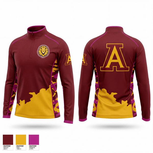 Quarter Zip Jacket, Lions, , Teamtime, Team time, sublimation, custom sports apparel, team uniforms, spirit wear, spiritwear, sports uniforms, custom shirts, team store, custom team store, fundraiser sports, apparel fundraiser