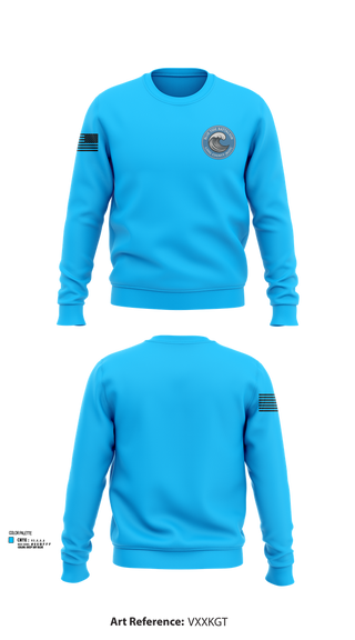Crew Neck Sweatshirt, Blue Tide Battalion, , Teamtime, Team time, sublimation, custom sports apparel, team uniforms, spirit wear, spiritwear, sports uniforms, custom shirts, team store, custom team store, fundraiser sports, apparel fundraiser