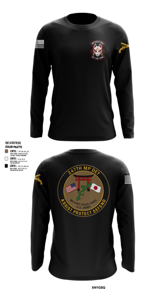 Long Sleeve Performance Shirt, 247TH Military Police Detachment, Army, Teamtime, Team time, sublimation, custom sports apparel, team uniforms, spirit wear, spiritwear, sports uniforms, custom shirts, team store, custom team store, fundraiser sports, apparel fundraiser