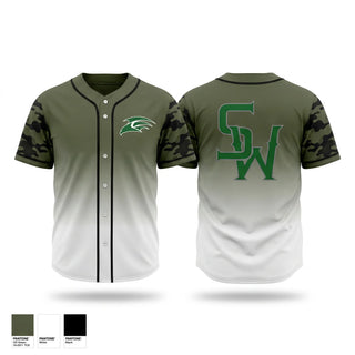 Full Button Baseball Jersey, South Walton Hawks, Baseball, Teamtime, Team time, sublimation, custom sports apparel, team uniforms, spirit wear, spiritwear, sports uniforms, custom shirts, team store, custom team store, fundraiser sports, apparel fundraiser
