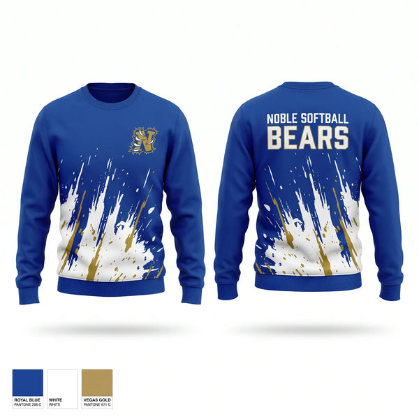 Crew Neck Sweatshirt, Noble Softball, Softball, Teamtime, Team time, sublimation, custom sports apparel, team uniforms, spirit wear, spiritwear, sports uniforms, custom shirts, team store, custom team store, fundraiser sports, apparel fundraiser