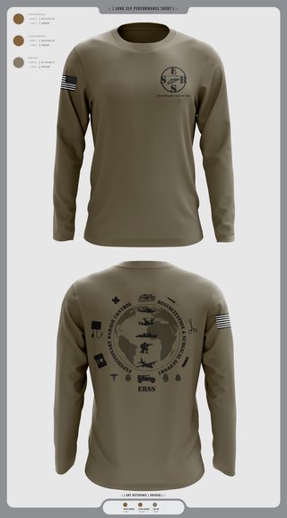 Long Sleeve Performance Shirt, Naval Hospital Jacksonville ERSS, , Teamtime, Team time, sublimation, custom sports apparel, team uniforms, spirit wear, spiritwear, sports uniforms, custom shirts, team store, custom team store, fundraiser sports, apparel fundraiser
