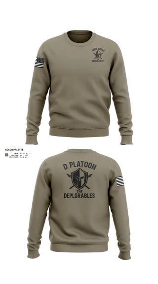 Crew Neck Sweatshirt, D Platoon, Police, Teamtime, Team time, sublimation, custom sports apparel, team uniforms, spirit wear, spiritwear, sports uniforms, custom shirts, team store, custom team store, fundraiser sports, apparel fundraiser