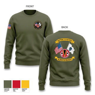 Crew Neck Sweatshirt, HHC 151st RSG, Army, Teamtime, Team time, sublimation, custom sports apparel, team uniforms, spirit wear, spiritwear, sports uniforms, custom shirts, team store, custom team store, fundraiser sports, apparel fundraiser