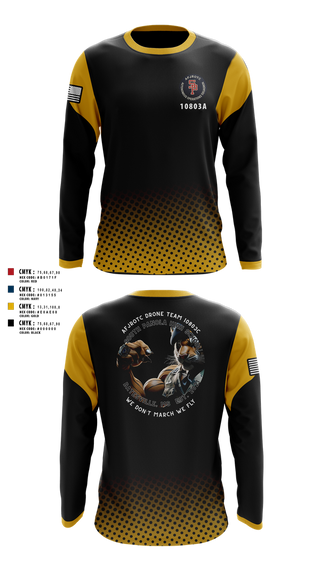 Long Sleeve Performance Shirt, AFJROTC MS-081 DRONE TEAM, , Teamtime, Team time, sublimation, custom sports apparel, team uniforms, spirit wear, spiritwear, sports uniforms, custom shirts, team store, custom team store, fundraiser sports, apparel fundraiser