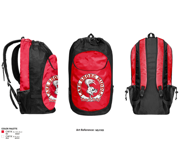 Gear Bag, Lake Shore Middle School Basketball, Men's Basketball, Teamtime, Team time, sublimation, custom sports apparel, team uniforms, spirit wear, spiritwear, sports uniforms, custom shirts, team store, custom team store, fundraiser sports, apparel fundraiser