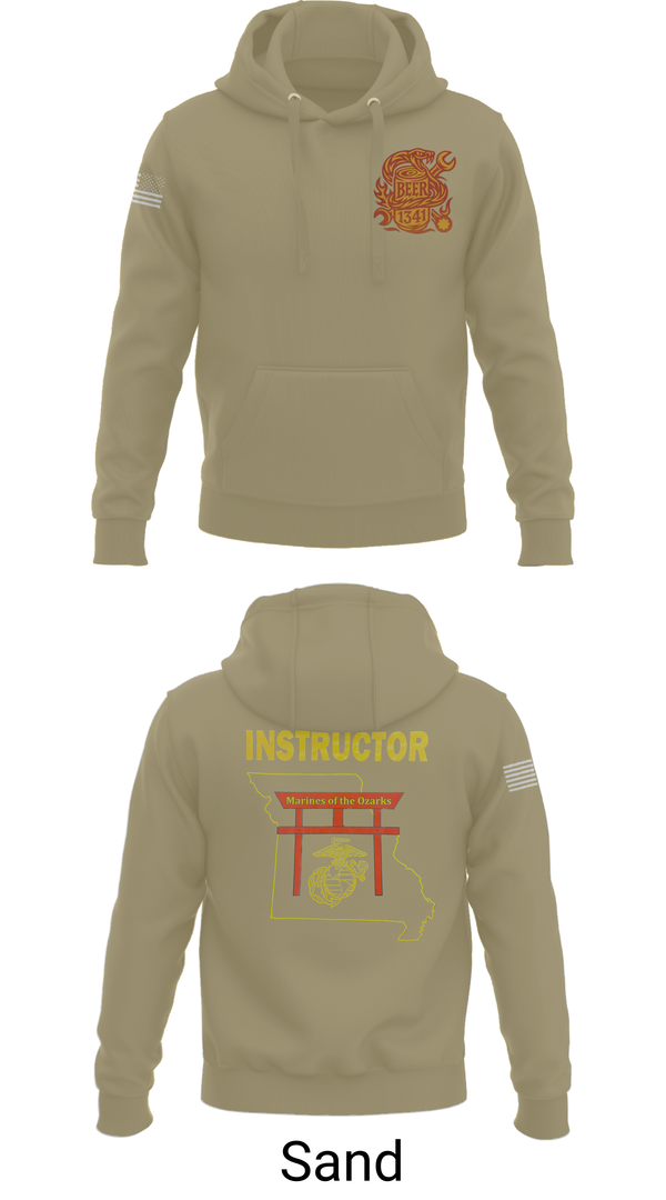 Hoodie, BEER, Marines, Teamtime, Team time, sublimation, custom sports apparel, team uniforms, spirit wear, spiritwear, sports uniforms, custom shirts, team store, custom team store, fundraiser sports, apparel fundraiser