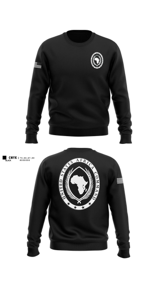 Crew Neck Sweatshirt, USAFRICOM, Army, Teamtime, Team time, sublimation, custom sports apparel, team uniforms, spirit wear, spiritwear, sports uniforms, custom shirts, team store, custom team store, fundraiser sports, apparel fundraiser