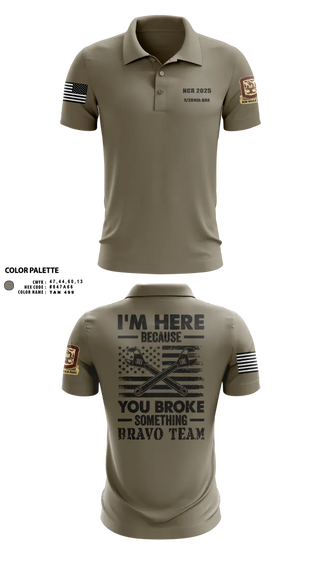 Short Sleeve Performance Polo, 1/204th ADA, , Teamtime, Team time, sublimation, custom sports apparel, team uniforms, spirit wear, spiritwear, sports uniforms, custom shirts, team store, custom team store, fundraiser sports, apparel fundraiser