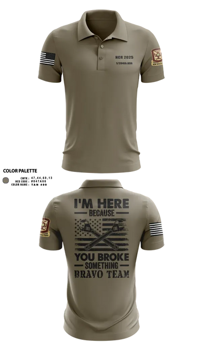 1/204th ADA 3113365 Short Sleeve Performance Polo - 27