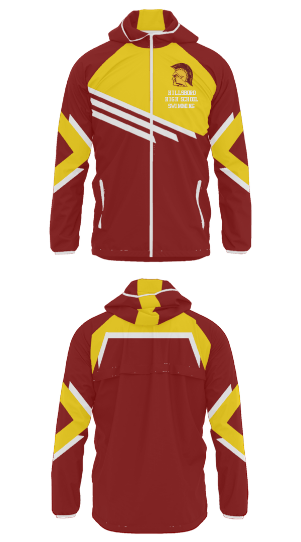 Windbreaker, Hillsboro High School Swimming, Swimming, Teamtime, Team time, sublimation, custom sports apparel, team uniforms, spirit wear, spiritwear, sports uniforms, custom shirts, team store, custom team store, fundraiser sports, apparel fundraiser