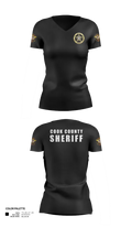 Cook County Sheriff’s Office 24552368 Women's Short Sleeve V-neck Shirt - 21