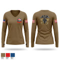 AIMD Iwakuni 60489346 Women's Long Sleeve V-neck Shirt - 1