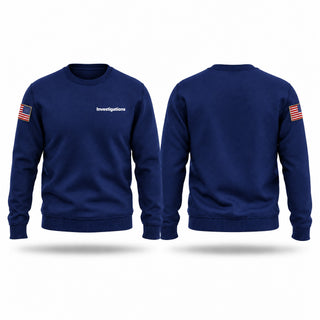 Crew Neck Sweatshirt, Investigations, Police, Teamtime, Team time, sublimation, custom sports apparel, team uniforms, spirit wear, spiritwear, sports uniforms, custom shirts, team store, custom team store, fundraiser sports, apparel fundraiser