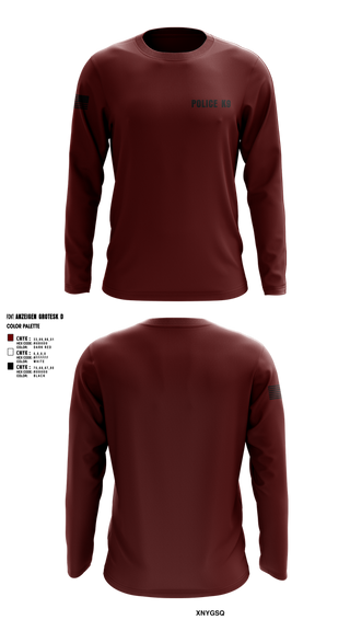 Long Sleeve Performance Shirt, POLICE K9, , Teamtime, Team time, sublimation, custom sports apparel, team uniforms, spirit wear, spiritwear, sports uniforms, custom shirts, team store, custom team store, fundraiser sports, apparel fundraiser