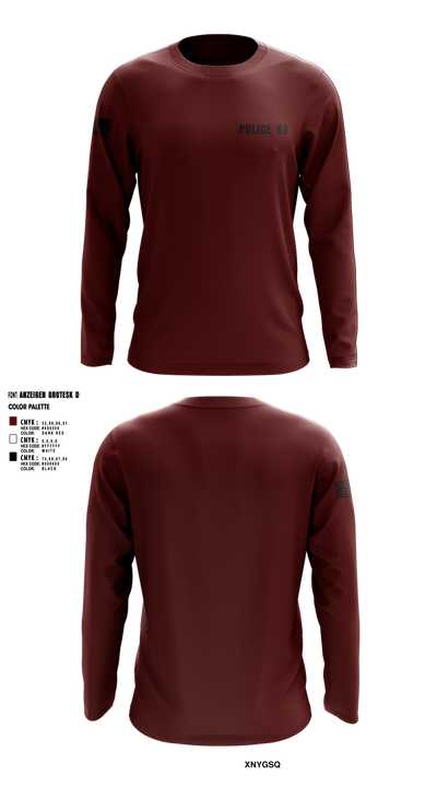 POLICE K9 14845972 Long Sleeve Performance Shirt 2