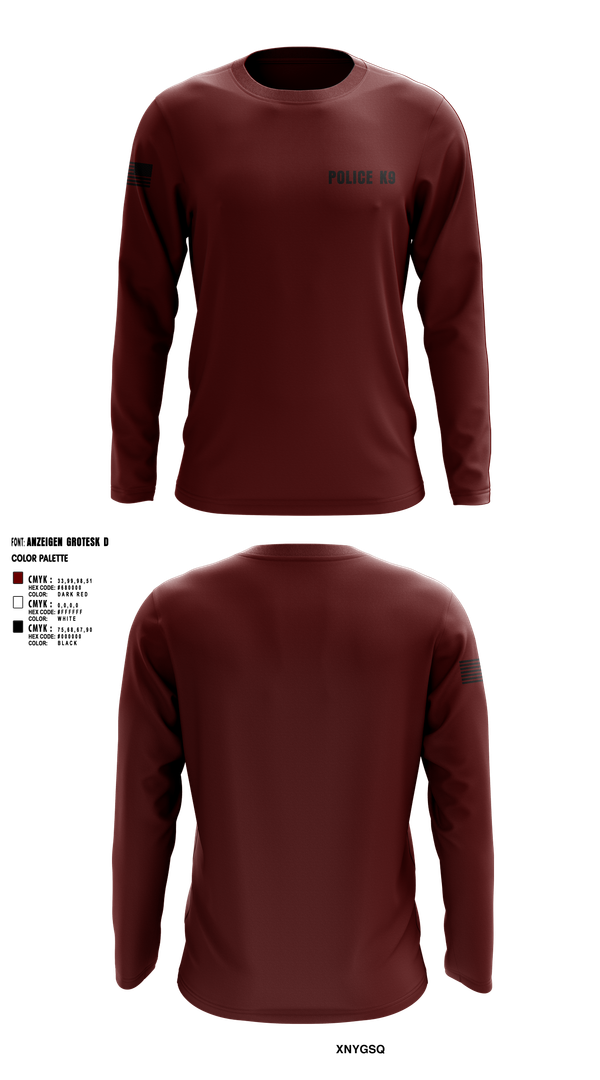 Long Sleeve Performance Shirt, POLICE K9, , Teamtime, Team time, sublimation, custom sports apparel, team uniforms, spirit wear, spiritwear, sports uniforms, custom shirts, team store, custom team store, fundraiser sports, apparel fundraiser