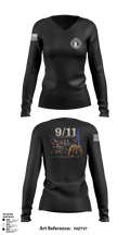 Lander rural fire 46360140 Women's Long Sleeve V-neck Shirt - 8