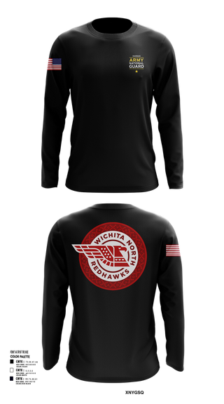 Long Sleeve Performance Shirt, Wichita North Redhawks NG, , Teamtime, Team time, sublimation, custom sports apparel, team uniforms, spirit wear, spiritwear, sports uniforms, custom shirts, team store, custom team store, fundraiser sports, apparel fundraiser