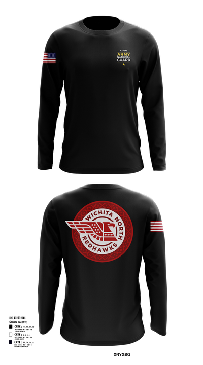 Wichita North Redhawks NG 83064196 Long Sleeve Performance Shirt 102