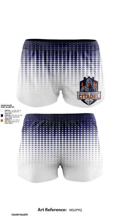 Northwest Arkansas Citadel 63314018 Women's Shorts - 1