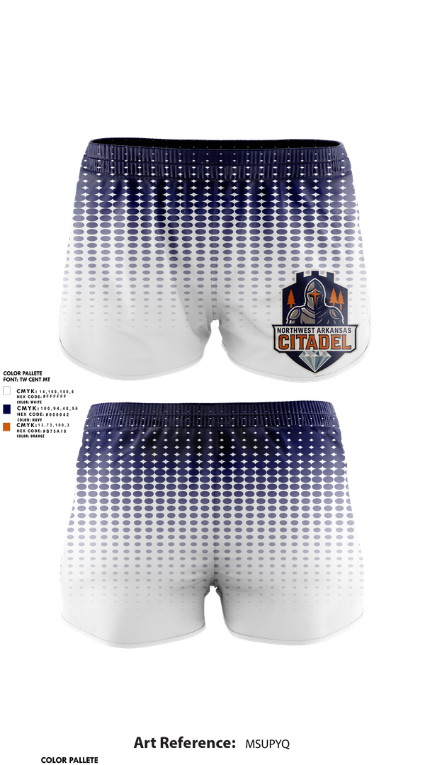 Womens Shorts, Northwest Arkansas Citadel, , Teamtime, Team time, sublimation, custom sports apparel, team uniforms, spirit wear, spiritwear, sports uniforms, custom shirts, team store, custom team store, fundraiser sports, apparel fundraiser