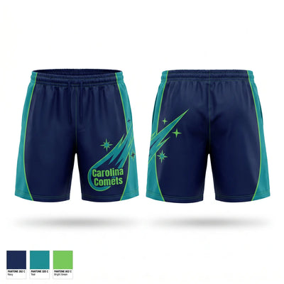 Carolina Comets 9253748 Athletic Shorts With Pockets - 1