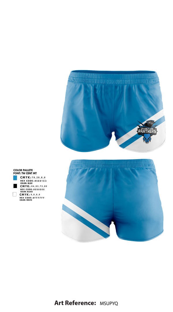 Womens Shorts, Cramerton Panthers Football and Cheer, , Teamtime, Team time, sublimation, custom sports apparel, team uniforms, spirit wear, spiritwear, sports uniforms, custom shirts, team store, custom team store, fundraiser sports, apparel fundraiser