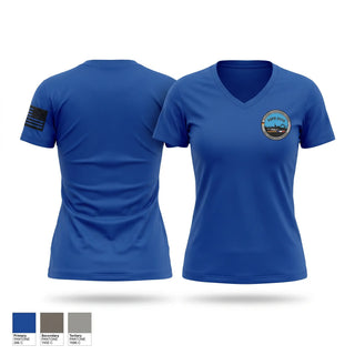 Womens Short Sleeve Vneck Shirt, GDFD / UCFA, Police, Teamtime, Team time, sublimation, custom sports apparel, team uniforms, spirit wear, spiritwear, sports uniforms, custom shirts, team store, custom team store, fundraiser sports, apparel fundraiser