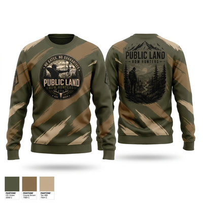 Public Land Bow Hunters Crew Neck Sweatshirt - 1