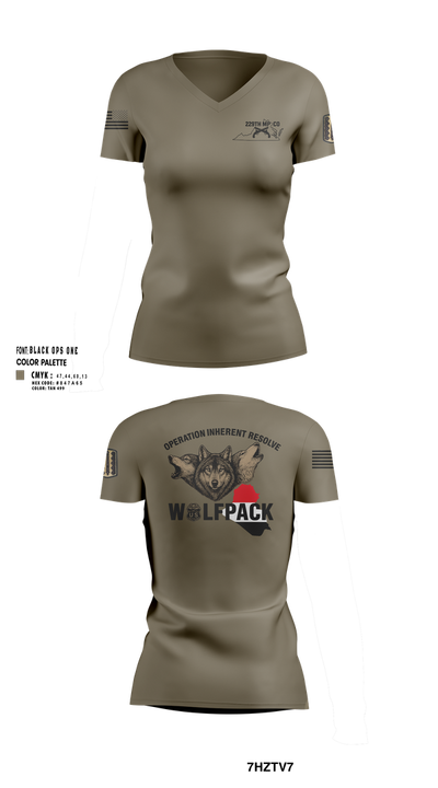229TH MP CO Women's Short Sleeve V-neck Shirt - 102