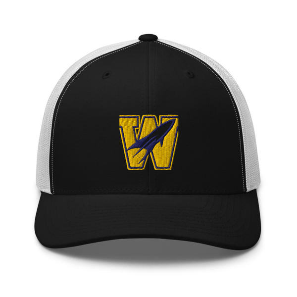 Rockets Retro Trucker Hat | Yupoong 6606