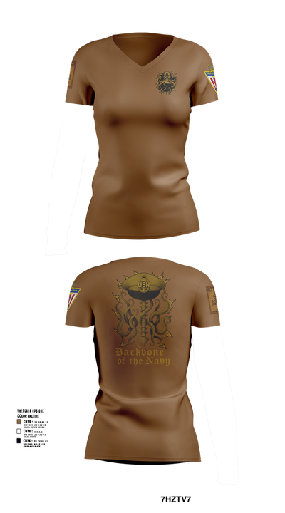 NAS Patuxent River 87984476 Women's Short Sleeve V-neck Shirt - 101