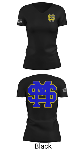 Women's Short Sleeve Vneck Shirt, St Martin High School Swimming, Swimming, Teamtime, Team time, sublimation, custom sports apparel, team uniforms, spirit wear, spiritwear, sports uniforms, custom shirts, team store, custom team store, fundraiser sports, apparel fundraiser