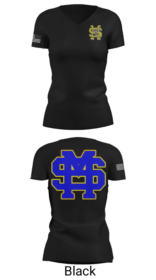 Women's Short Sleeve Vneck Shirt, St Martin High School Swimming, Swimming, Teamtime, Team time, sublimation, custom sports apparel, team uniforms, spirit wear, spiritwear, sports uniforms, custom shirts, team store, custom team store, fundraiser sports, apparel fundraiser