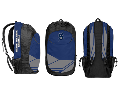 Gear Bag, Sandusky High School Basketball, Men's Basketball, Teamtime, Team time, sublimation, custom sports apparel, team uniforms, spirit wear, spiritwear, sports uniforms, custom shirts, team store, custom team store, fundraiser sports, apparel fundraiser