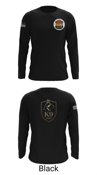 Long Sleeve Performance Shirt, Kilgore K-9 Unit, Police, Teamtime, Team time, sublimation, custom sports apparel, team uniforms, spirit wear, spiritwear, sports uniforms, custom shirts, team store, custom team store, fundraiser sports, apparel fundraiser