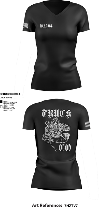 Womens Short Sleeve Vneck Shirt, Truck company, , Teamtime, Team time, sublimation, custom sports apparel, team uniforms, spirit wear, spiritwear, sports uniforms, custom shirts, team store, custom team store, fundraiser sports, apparel fundraiser