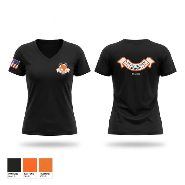 Womens Short Sleeve Vneck Shirt, AC Police Academy, Police, Teamtime, Team time, sublimation, custom sports apparel, team uniforms, spirit wear, spiritwear, sports uniforms, custom shirts, team store, custom team store, fundraiser sports, apparel fundraiser