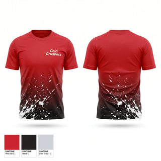 Soft Poly Tee Cotton Like Feel, Cold Crushers, Softball, Teamtime, Team time, sublimation, custom sports apparel, team uniforms, spirit wear, spiritwear, sports uniforms, custom shirts, team store, custom team store, fundraiser sports, apparel fundraiser