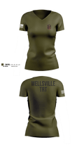 Wellsville TRT 45186392 Women's Short Sleeve V-neck Shirt - 101