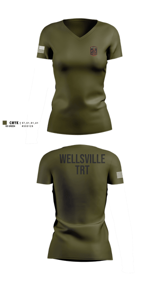 Womens Short Sleeve Vneck Shirt, Wellsville TRT, EMS/EMT, Teamtime, Team time, sublimation, custom sports apparel, team uniforms, spirit wear, spiritwear, sports uniforms, custom shirts, team store, custom team store, fundraiser sports, apparel fundraiser