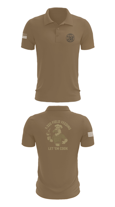 1-320th 33901003 Short Sleeve Performance Polo - 7