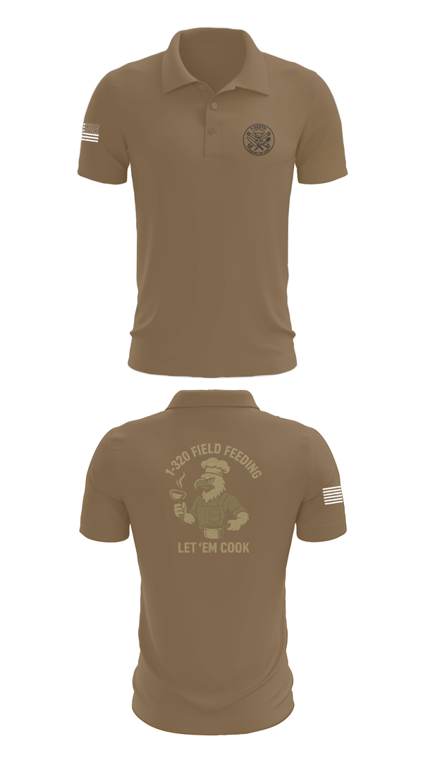 Short Sleeve Performance Polo, 1-320th, , Teamtime, Team time, sublimation, custom sports apparel, team uniforms, spirit wear, spiritwear, sports uniforms, custom shirts, team store, custom team store, fundraiser sports, apparel fundraiser