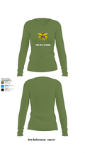 Fox Co 3-10 GSAB 20000256 Women's Long Sleeve V-neck Shirt - 42
