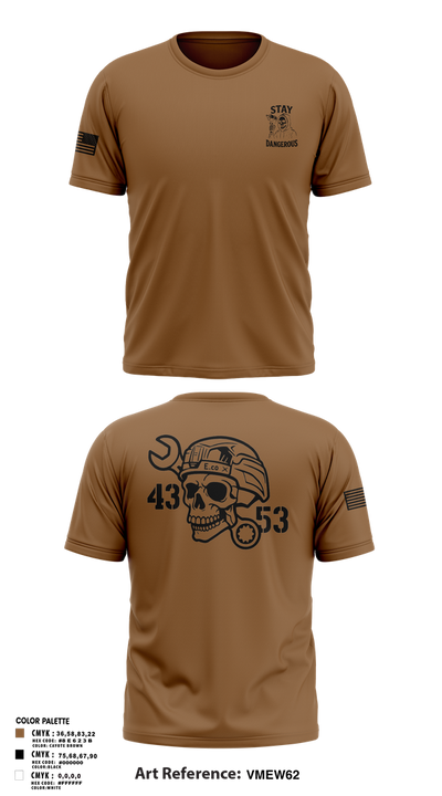 4-3 AHB 47022707 Old School Cotton Feel Shirt - 1