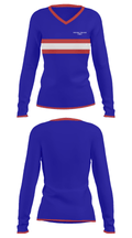 Five Star Pizza Bee Ridge 59216420 Women's Long Sleeve V-neck Shirt - 24
